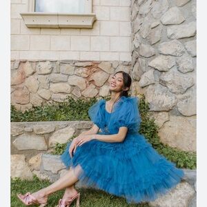 Ivy city co pixie blue dress